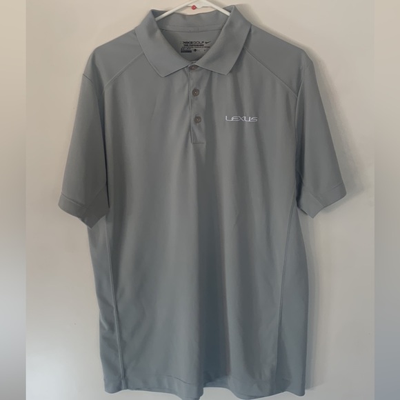 Nike Golf Lexus Dealership Polo Shirt Grey Mens Large Automotive JDM - Picture 1 of 3